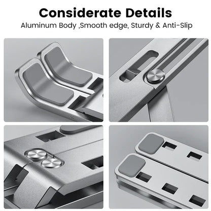 Aluminium Laptop Stand + Free Pouch