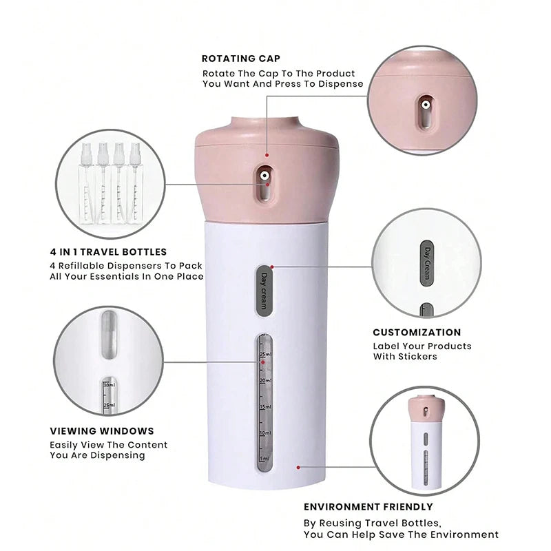 4 in 1 Travel Container