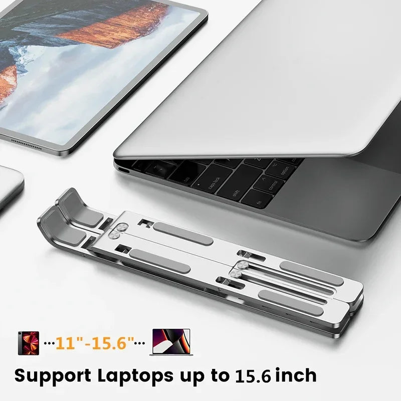Aluminium Laptop Stand + Free Pouch