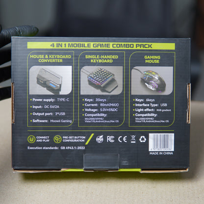 4 in 1 Mobile Gaming Combo Pack Bundle for PUBG