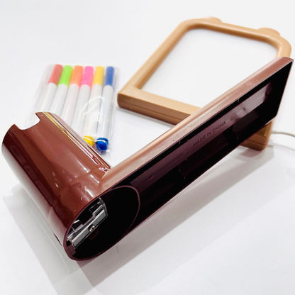 4-in-1 DIY Painting Lamp with Mirror, LED Lights & USB Rechargeable Organizer